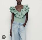 Nieuwe body zara turquoise maat s groen blauw tshirt top, Zara, Nieuw, Ophalen of Verzenden, Groen