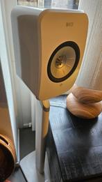 Prachtige set KEF LSX speakers met officiële stands, Audio, Tv en Foto, Luidsprekers, Ophalen, Zo goed als nieuw, Front, Rear of Stereo speakers