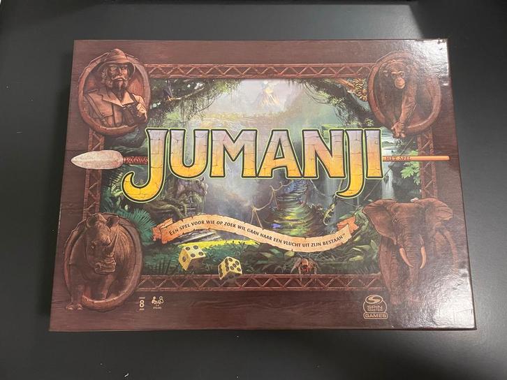 Jumanji Bordspel, Hobby en Vrije tijd, Gezelschapsspellen | Bordspellen, Gebruikt, Een of twee spelers, Drie of vier spelers, Ophalen of Verzenden