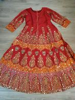 Rood Afghaanse indiase jurk een keer gedragen feest jurk, Maat 38/40 (M), Zo goed als nieuw, Rood