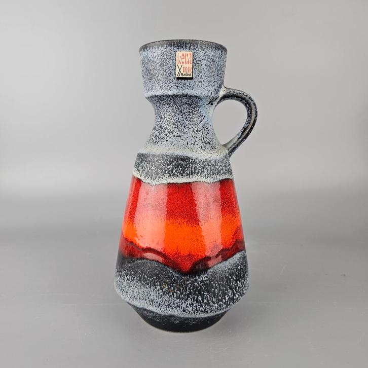 Vintage West-Duitse Fat Lava vaas. Dumler & Breiden 303-25, Antiek en Kunst, Antiek | Vazen, Ophalen of Verzenden