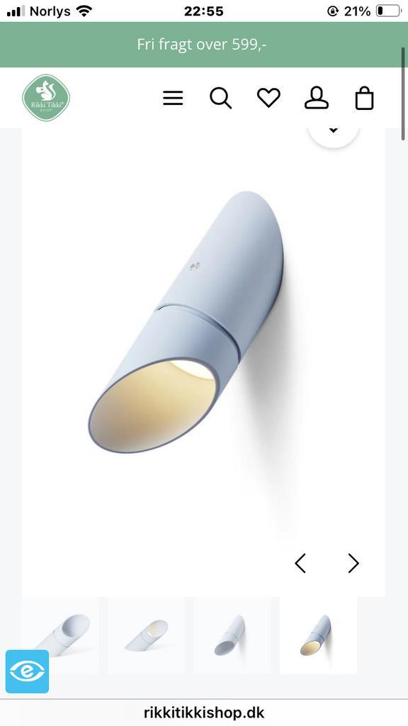 Deens Design Spring Copenhagen Phister Sky Blue LED Lamp, Huis en Inrichting, Lampen | Spots, Zo goed als nieuw, Plafondspot of Wandspot