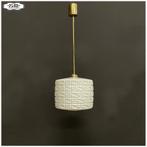 Opaline, glazen hanglampen Lampen Pendellamp  2 op voorraad, Ophalen, Vintage Art Deco Bauhaus, 50 tot 75 cm, Nb
