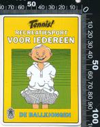Sticker: Tennis - Recreatie sport voor iedereen, Ophalen of Verzenden, Zo goed als nieuw, Sport