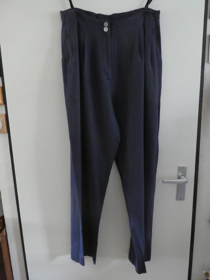 Pantalon, maat 46, Marca, Kleding | Dames, Broeken en Pantalons, Zo goed als nieuw, Maat 46/48 (XL) of groter, Zwart, Lang, Ophalen of Verzenden