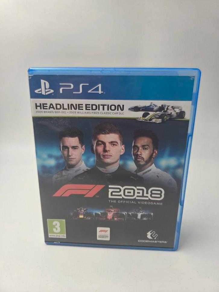 F1 2018 - PS4 Racegame, Spelcomputers en Games, Games | Sony PlayStation 4, Zo goed als nieuw, Racen en Vliegen, 1 speler, Vanaf 3 jaar