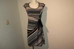 Joseph Ribkoff stretch jurk gestreept strik koortje zijkantM, Kleding | Dames, Jurken, Maat 38/40 (M), Overige kleuren, Verzenden