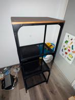 Ikea Fjallbo Kast - Zwart met Houtlook, Huis en Inrichting, Kasten | Stellingkasten, Ophalen, Zo goed als nieuw