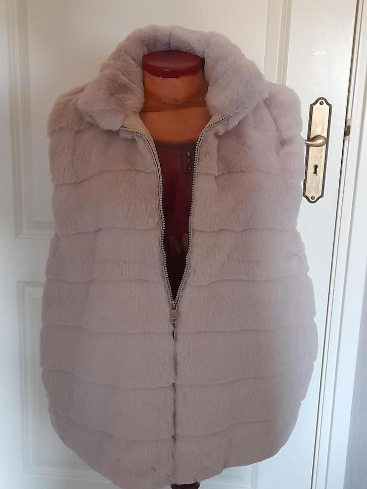 Beige bodywarmer/gilet, nieuw!, Kleding | Dames, Bodywarmers, Nieuw, Maat 46/48 (XL) of groter, Beige, Ophalen of Verzenden