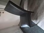 6 bruine lederlook eetkamerstoelen, Ophalen, Gebruikt, Bruin