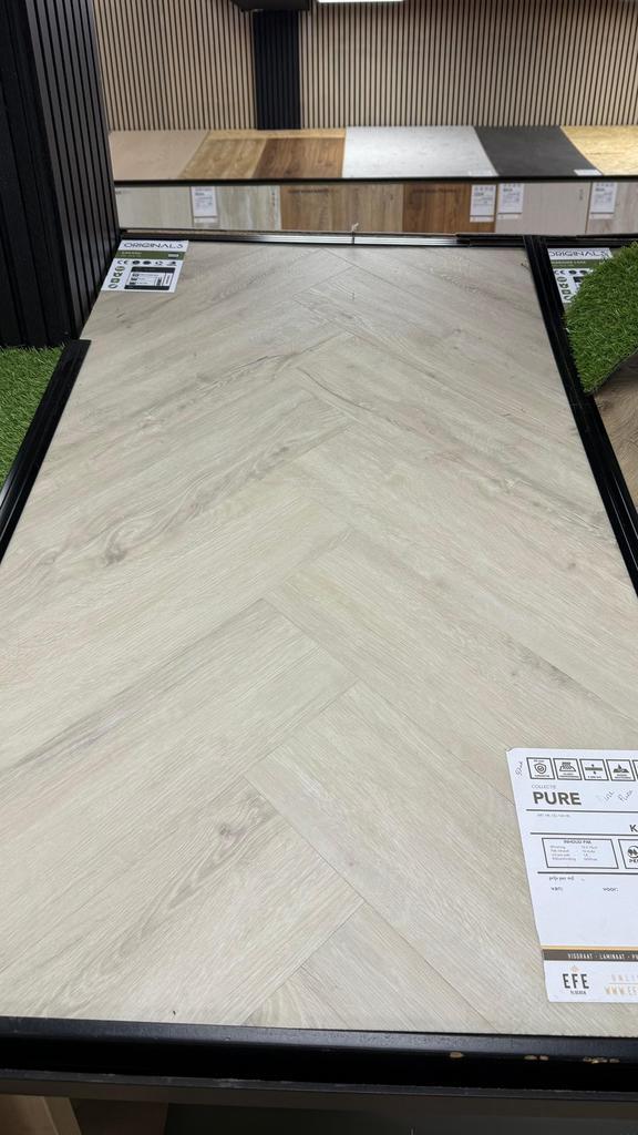 PVC Visgraat Kadaku, Huis en Inrichting, Stoffering | Vloerbedekking, Zo goed als nieuw, Overige typen, 75 m² of meer, Ophalen of Verzenden