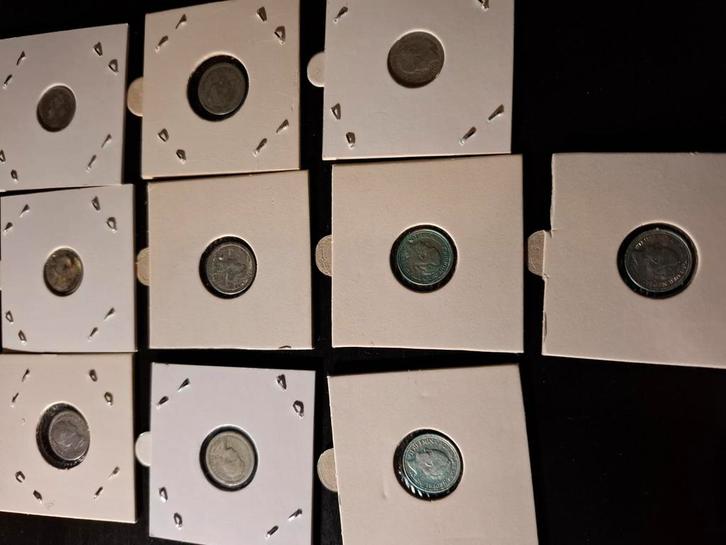 10 zilveren dubbeltjes te koop, Postzegels en Munten, Munten | Nederland, 10 cent, Koningin Wilhelmina, Ophalen