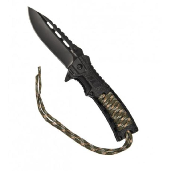 mess One hand mes paracord fire starter, Caravans en Kamperen, Kampeergereedschap, Nieuw, Verzenden