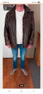 Bruine leren jas van PME, Maat 52/54 (L), Bruin, Ophalen of Verzenden, Zo goed als nieuw