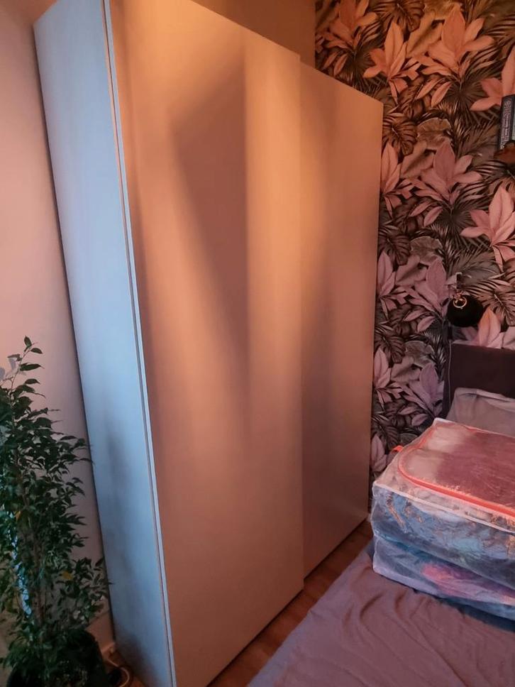 Witte IKEA PAX kledingkast - 150x40x236 - Schuifdeuren, Huis en Inrichting, Kasten | Kledingkasten, Ophalen
