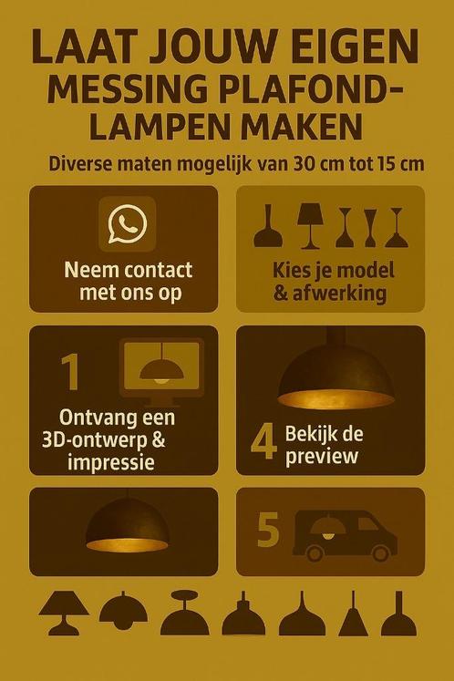 LAAT JOUW EIGEN PLAFONDLAMP MAKEN, Huis en Inrichting, Lampen | Plafondlampen, Nieuw, Metaal, Ophalen of Verzenden