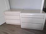 2  LICHTKLEURIGE NACHTKASTJES, Huis en Inrichting, Ophalen, Zo goed als nieuw, Minder dan 45 cm