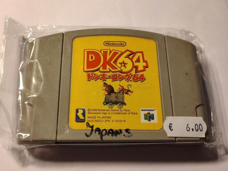 Donkey Kong 64 Japanse Nintendo 64 Game, Spelcomputers en Games, Games | Nintendo 64, Zo goed als nieuw, 1 speler, Vanaf 3 jaar
