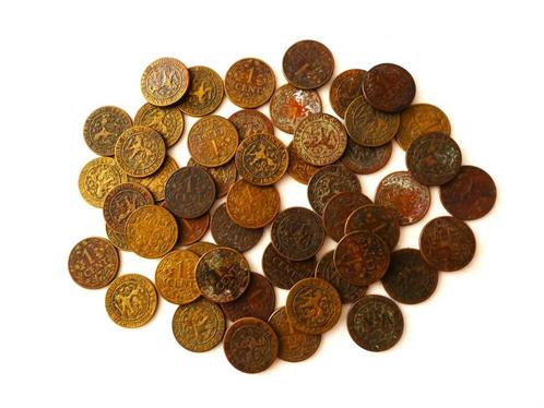 Een lot van 50 Wilhelmina centen van het jaar 1943, Postzegels en Munten, Munten | Nederland, 1 cent, Koningin Wilhelmina, Ophalen of Verzenden