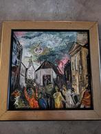 Schilderij Maastricht, Ophalen of Verzenden, Minder dan 50 cm, Schilderij, Minder dan 50 cm