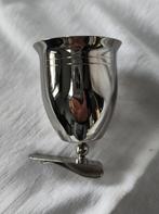 lepelvaasje verzilverd met schaalklem, Ophalen of Verzenden