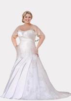 sale trouwjurk Grote maat bruidsjurk maat 54 56 58, Ophalen of Verzenden, Nieuw, Overige kleuren, Trouwjurk