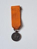 Mini medaille onderscheiding trouwe dienst 24 jaar type J, Ophalen of Verzenden, Landmacht, Nederland, Lintje, Medaille of Wings
