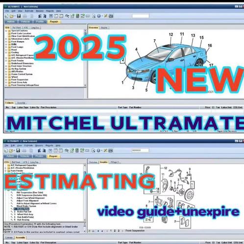 MITCHEL CAR DATA 2025 ULTRAMATE 7 + UPDATE 2025 DOWNLOAD, Auto diversen, Handleidingen en Instructieboekjes, Ophalen of Verzenden