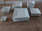 8 persoons wit vierkant servies, Huis en Inrichting, Keuken | Servies, Ophalen