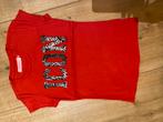 Meisjes rood t-shirt Vingino maat 128 met slangenprinr, Kinderen en Baby's, Kinderkleding | Maat 128, Meisje, Ophalen of Verzenden