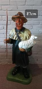 Herder met Schaap - Polyester Beeld, Ophalen, Nieuw, Kunststof