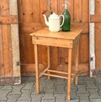 Bijzet tafel bloem planten grenen 75,5 cm hoog hout, Ophalen of Verzenden