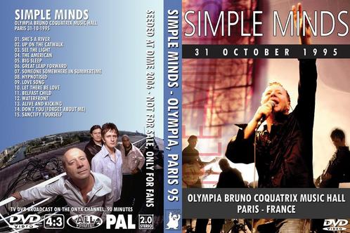 Simple Minds-Olympia Bruno Coquatrix Music Hall Parijs 1995., Cd's en Dvd's, Dvd's | Muziek en Concerten, Nieuw in verpakking