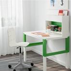 IKEA Pahl Bureau met Opzetkast - Groen, Huis en Inrichting, Ophalen, In hoogte verstelbaar, Zo goed als nieuw, Bureau