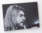 Nirvana Kurt Cobain Schilderij op een metalen plaat, Verzenden