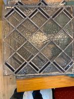 23x antieke glas in lood ramen, Doe-het-zelf en Verbouw, Glas en Ramen, Ophalen, Gevelraam of Ruit, Gebruikt, Minder dan 80 cm