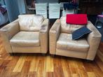 Gratis af te halen -> 2 Natuzzi fauteuils, Huis en Inrichting, Fauteuils, Ophalen, Gebruikt, 75 tot 100 cm, Leer