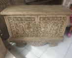 Teakhouten Dressoir Handgemaakt Afkomstig uit Bali, Ophalen, Gebruikt, 25 tot 50 cm, 150 tot 200 cm