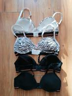 4 meisjes topjes BH's  A70 Zwart en Zebraprint, Ophalen of Verzenden, Zwart, BH