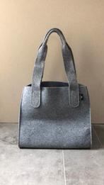 Jemako grote vilten tas, Sieraden, Tassen en Uiterlijk, Grijs, 30 cm of meer, Minder dan 40 cm, 35 tot 55 cm