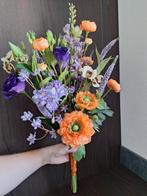 Zijden bruidsboeket te huur, Huis en Inrichting, Woonaccessoires | Kunstplanten en Kunstbloemen, Ophalen, Zo goed als nieuw