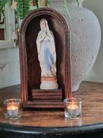 Antiek Houten Kapelletje met Mariabeeld, Antiek en Kunst, Verzenden