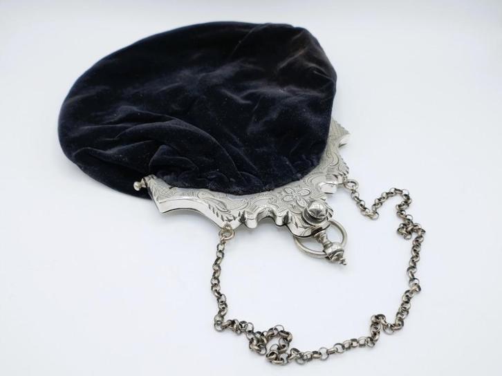 Zilveren tasbeugel (papegaaien), E. van Sandbergen, Zutphen, Antiek en Kunst, Antiek | Goud en Zilver, Zilver, Verzenden
