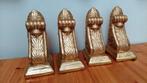 4 Gipsen consoles. Verweerd goud look., Ophalen