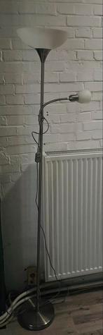 Staande lamp met leeslamp, Ophalen of Verzenden, Gebruikt, Metaal, 150 tot 200 cm