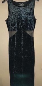 All that Jazz lange zwarte velvet jurk maat S/M, Kleding | Dames, Verzenden, Zo goed als nieuw, Zwart, Galajurk