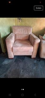 Mooie fauteuil  bruin/taupe, Huis en Inrichting, Fauteuils, Ophalen of Verzenden, Gebruikt