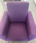 Paarse fauteuil, Ophalen, Zo goed als nieuw, Stof, 100 tot 125 cm