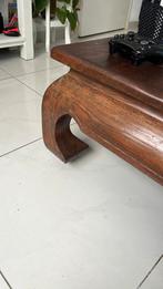 Zware opium salon tafel, Huis en Inrichting, Tafels | Salontafels, Gebruikt, Opium, Eikenhout, 150 tot 200 cm