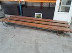 vintage gymbankje 360 cm lang, verrijdbaar, stapelbaar., Ophalen, Gebruikt, 125 cm of meer, Metaal